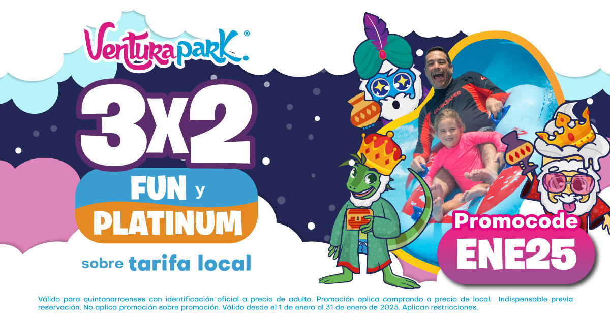 venturapark 3x2 enero cuesta ofertas